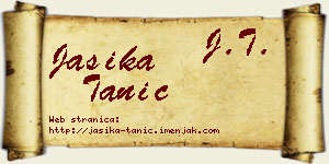 Jasika Tanić vizit kartica